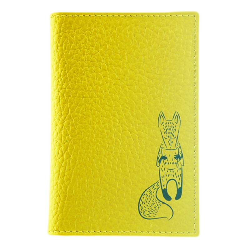 Кредитница QOPER Credit card holder fox yellow