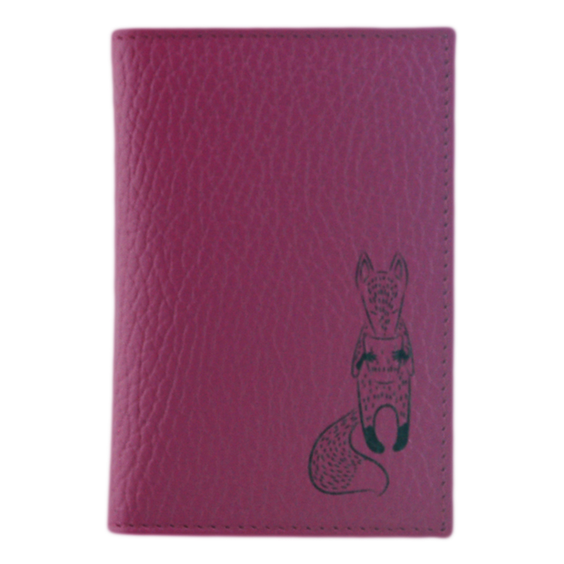 Кредитница QOPER Credit card holder fox pink