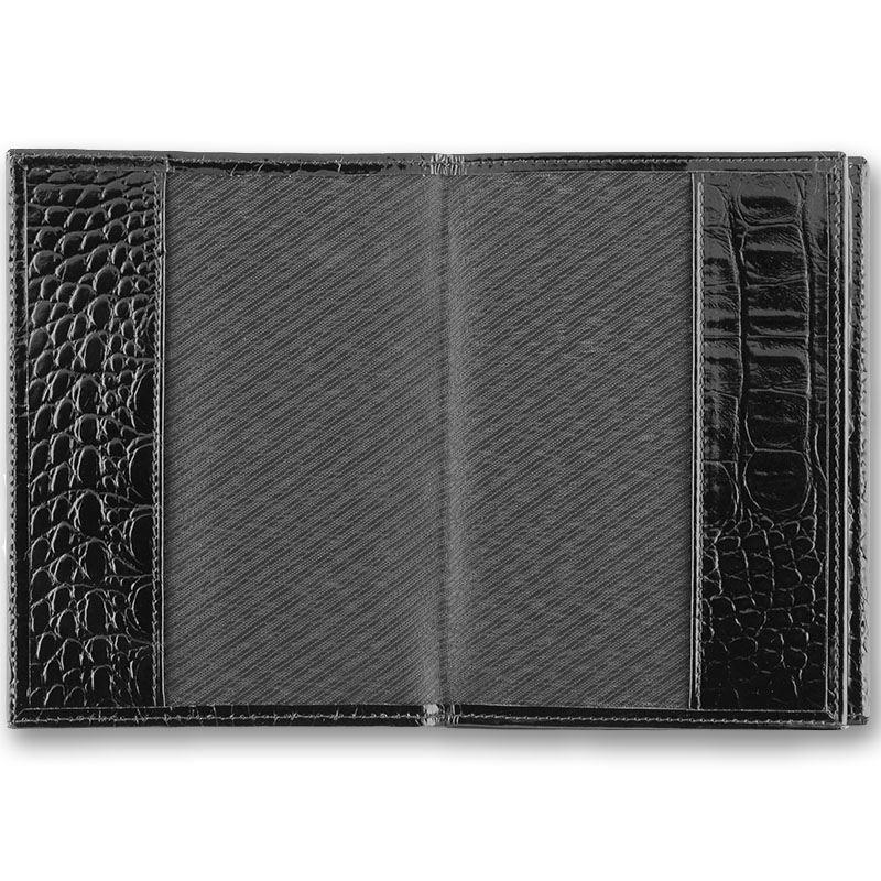 Обложка для автодокументов и паспорта QOPER Drive cover black croco