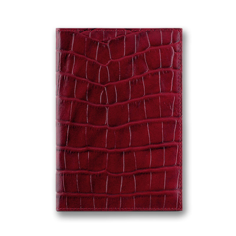 Обложка для паспорта QOPER Cover red croco