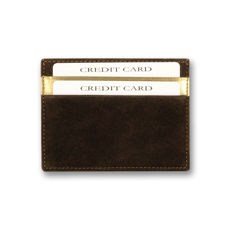 Кардхолдер QOPER Credit card holder brown nubuk