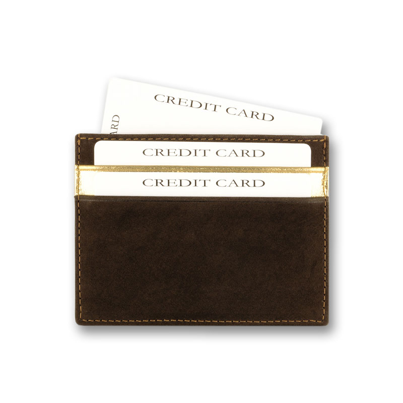 Кардхолдер QOPER Credit card holder brown nubuk