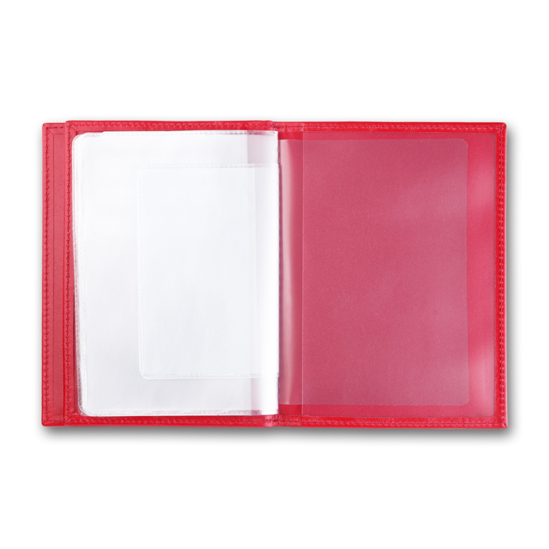 Обложка для автодокументов и паспорта QOPER Drive cover red