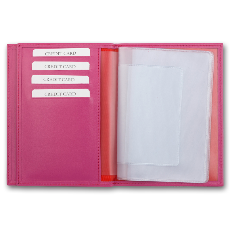 Обложка для автодокументов и паспорта QOPER Drive cover pink
